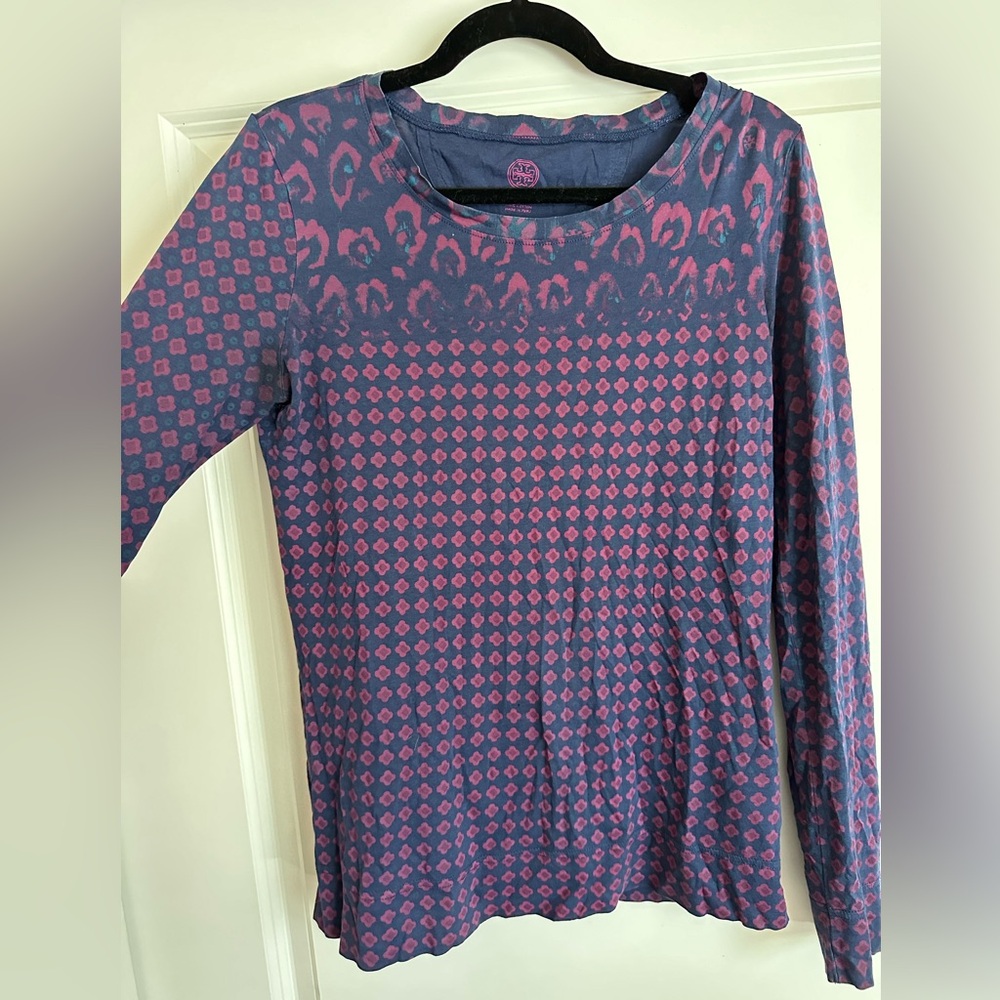 Tory Burch floral cheetah printed cotton shirt